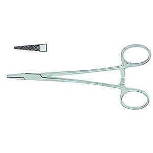 CRILE-WOOD Porte-aiguilles chirurgicales dentaires manuels en acier de 15 cm, ensemble d'instruments réutilisables certifiés CE de classe I pour usage hospitalier - Product Image 5