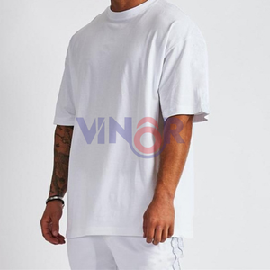 Ropa de calle, fabricante de camisetas de calidad superior, camisetas de gran tamaño de algodón liso en blanco al por mayor, camisetas de gran tamaño para hombres - Product Image 5
