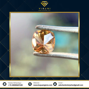 VVS Clarity Design moderne Coussin de couleur marron vif Coupe brillante Lab Grown Loose Moissanite Diamants pour pendentifs et collier - Product Image 2