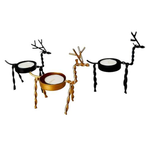 Bougeoir décoratif de noël en métal fer renne bougeoir pour la maison hôtel Restaurant fournitures - Product Image 3