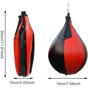 Mini ballon de vitesse de boxe en gros avec cuir PU pour l'entraînement au MMA et au Muay Thai, couleur et logo personnalisables, conception OEM - Product Image 3