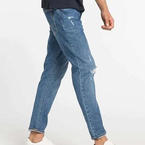 2025 Logo personnalisé hommes haute qualité Denim pantalon prix de gros toile tissu avec méthode de tissage non tissé pour hommes - Product Image 4