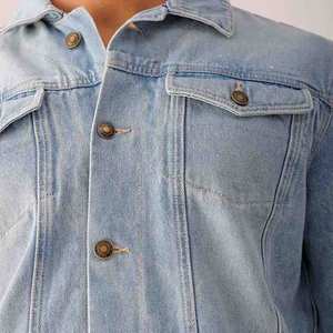 Chaqueta vaquera con diseño de demanda del cliente adecuado de aspecto clásico para hombre, nuevo estilo, diseño único, chaqueta vaquera para hombre con sombra ligera - Product Image 6