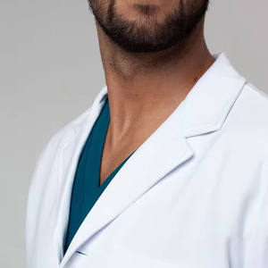 BATA DE LABORATORIO MÉDICA UNISEX DE MANGA LARGA, UNIFORME PARA PERSONAL DE HOSPITAL, CLÍNICA Y DE INVESTIGACIÓN, LOGOTIPO PERSONALIZADO, OEM, ODM, SUMINISTRO AL POR MAYOR - Product Image 5