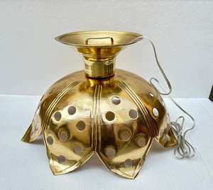 Offre Spéciale design Unique en laiton métal Lotus fleur pendentif lumière inspiré Design Floral pour la décoration de la maison salon salle à manger - Product Image 1