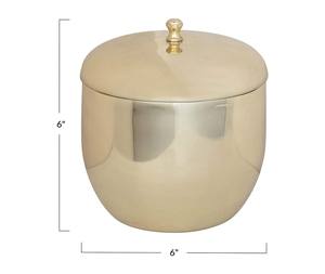 Seau à glace élégant en laiton avec couvercle, finition polie, design isolé pour bar à domicile de luxe, réception et cadeaux - Product Image 3