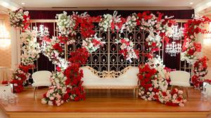 La mejor vela de escenario de boda, pared trasera, escenario de boda hindú, Marco trasero ovalado, vela de lujo, pared de fondo - Product Image 3