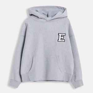 Wholesale Custom 450gsm Thick Cotton Fleece Mens Hoodies Sweatshirts Breathable Plain Crewneck Sweatshirt <b>Hoodie</b> - Product Image 3