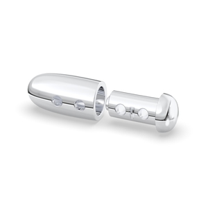 Bouchons à bascule en argent 925 de haute qualité Boucle de réglage à ressort à double trou Accessoires de bijoux OEM de fabricant du Vietnam - Product Image 3