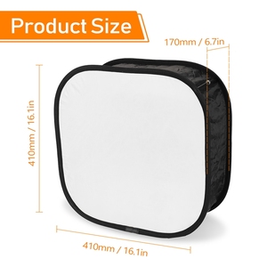 Mini difusor de <span class=keywords><strong>Flash</strong></span> plegable portátil multifuncional, caja difusora de diseño fácil de doblar, 410mm - Product Image 4