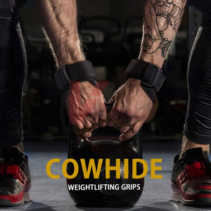 Guantes de Piel de Vacuno Ventilados para Hombre y Mujer, Guantes de Gimnasio para Levantamiento de Pesas, Entrenamiento, Powerlifting, Culturismo, CrossFit - Product Image 4