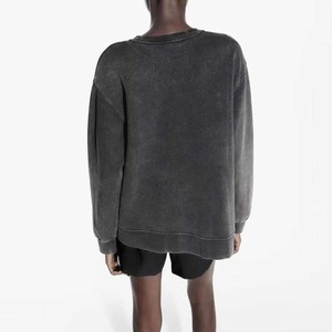 Sweat-shirt en molleton doublé thermique de haute qualité pour femme, à manches longues et col rond, avec imprimé perles sur le devant, idéal automne/hiver - Product Image 4