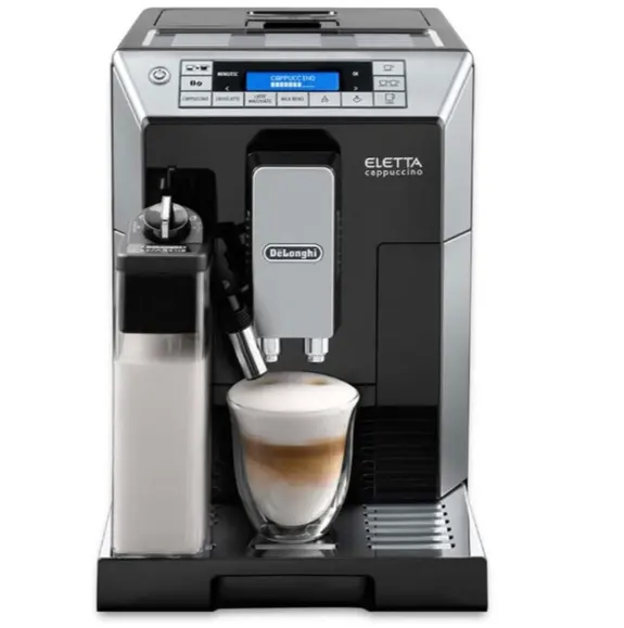 Venda quente De'Longhis Eletta Máquina de café expresso digital super automática com sistema de creme de café, preta