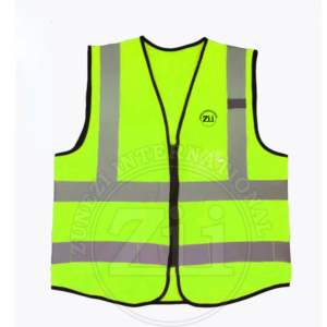 Poche cargo réfléchissant ANSI classe 2 gilet de sécurité en polyester imperméable haute visibilité équipement de travail d'hiver bon marché - Product Image 3