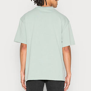 2025 vente en gros hommes 100% coton T-Shirt coupe ample imprimé chaud surdimensionné conception nouveau Streetwear mode Style uni - Product Image 2