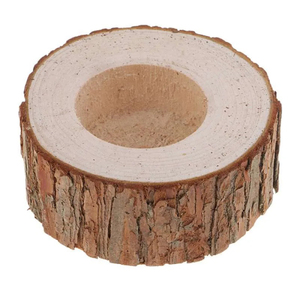 Bougeoir en bois avec plateau 3 pièces meilleur design avec couleur bois naturel et meilleur décor de mariage et décor à la maison - Product Image 5