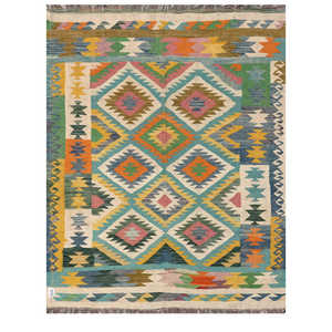 Tapis Kilim d'Afghanistan Maimana 200 x 154 cm Ensemble de tapis - Product Image 1