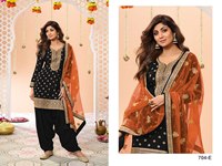 Look Tradicional de Diseñador para Fiestas de Invierno, Estilo Pakistaní, Salwar para Mujer Adulta, Tela de Piel Sintética, Tela Personalizable