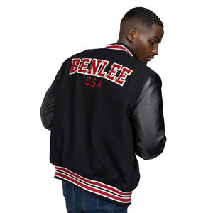 แจ็กเก็ตหนังคุณภาพสูงของผู้ชายเสื้อแจ็กเก็ตหนังแท้ปักลายด้วยกำมะหยี่เสื้อผ้าแนวสตรีทสำหรับฤดูหนาวเสื้อบอมเบอร์ทางการฤดูใบไม้ผลิ XS - Product Image 6