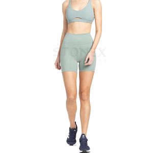 Custom Seamless Yoga Shorts <b>Waistband</b> Gym Shorts Scrunch Yoga Soft Workout Athletic Shorts - Product Image 1