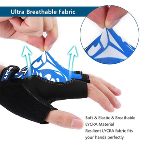 Guantes de ciclismo de carretera para hombres Guantes de mujer Guantes de Ciclismo de medio dedo con gel acolchado - Product Image 5