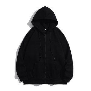 Vente en gros 2025 nouvel arrivage Oem meilleure qualité Streetwear personnalisé hommes coton surdimensionné impression couleur unie à capuche pour hommes - Product Image 3