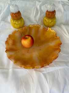 Cuenco hecho a mano de resina, juego de ensalada de frutero tallado a mano de resina de estilo indio, vajilla decorativa ecológica y artículos para el hogar - Product Image 4