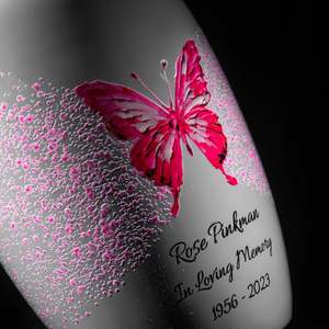 Urnas de mariposa para cenizas humanas, urnas de cremación, funeral para cenizas para mujeres y hombres, urnas decorativas, mariposa de Coral, tamaño personalizado - Product Image 6