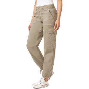 Pantalones Cargo Personalizados para Mujer, de Algodón, Corte Holgado, Estilo Urbano, Duraderos, con Múltiples Bolsillos, OEM Personalizable, Cintura Media, Formales - Product Image 2