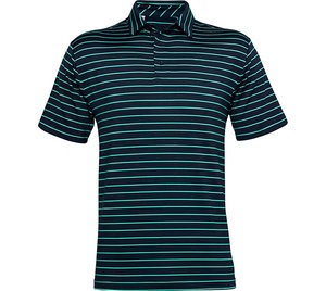 Camiseta de Polo de Golf para Hombre con Logotipo Personalizado OEM, 100% Poliéster Spandex, Transpirable, de Secado Rápido, con Rayas Estampadas - Product Image 1