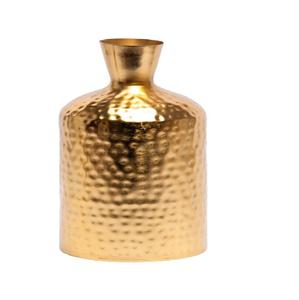 Vase à fleurs et pot de jardin en métal poli brillant, durable et fait main, pour la décoration de la maison et des fêtes de mariage - Product Image 1