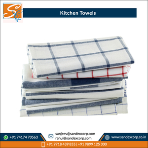 Grande demande de serviettes de cuisine en coton de qualité supérieure, design moderne à carreaux, super absorbantes, en gros, en provenance d'Inde - Product Image 3