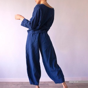 Multi Color <b>Indian</b> Linen Women Pant and <b>Trouser</b> for Daily Wear and Casual Wear Loose Adult Pajama Pant - Product Image 5