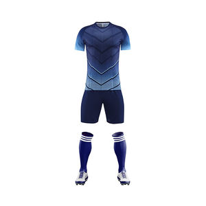 Diseño personalizado y logotipo de alta calidad uniformes de fútbol equipo club de fútbol 100% poliéster fútbol conjunto completo de hombres y mujeres uniforme de fútbol - Product Image 2
