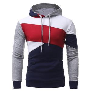 Sweats à capuche pour hommes, streetwear printemps, uni, poche, tissu jersey en mélange de polyester et de coton 180GSM, logo personnalisé, faible MOQ, livraison rapide, usine OEM - Product Image 4