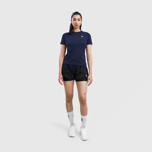 เสื้อยืดแขนสั้นถักนิตติ้ง Navy W224 สำหรับออกกำลังกาย - Product Image 4
