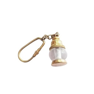 Nautical Brass <b>Polished</b> Round Hourglass Timer Key Chain with Digital Printing for <b>Car</b> Key Christmas Gift - Product Image 2