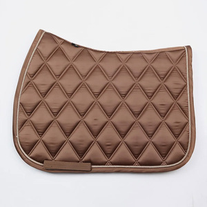 Horse Fabric Premium Quality <b>Padded</b> Fabric Horse Saddle <b>Pad</b> With <b>Foam</b> Inside and Air Mess Under - Product Image 2