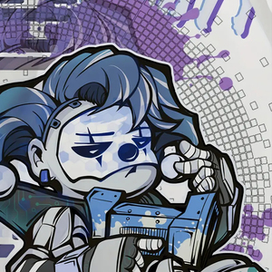 Đồ họa in T-Shirt màu đen tương lai Robot thiết kế, 100% polyester, mặc giản dị, hàng ngày quá khổ T-Shirt - Product Image 5