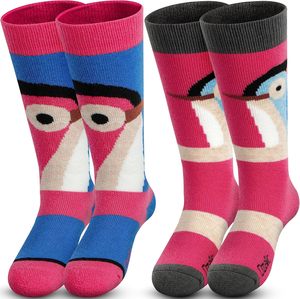 Chaussettes de <span class=keywords><strong>ski</strong></span> pour enfants en laine mérinos Ozaiic, chaudes et épaisses pour l'hiver, motif de dessin animé, hauteur genou, pour filles et garçons, <span class=keywords><strong>ski</strong></span>, snowboard - Product Image 1