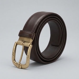 Exclusive Custom Logo Leather <b>Belt</b> Premium Solid Color Men's Leather <b>Belt</b> Heavyweight <b>Vintage</b> Pin Buckle Leather <b>Belt</b> - Product Image 3