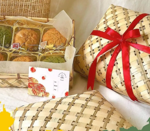 Green Striped Bamboo Gift Box-Rectangular Natural <b>Laminate</b>, Vietnam | VIET FARGIMEX - Product Image 5