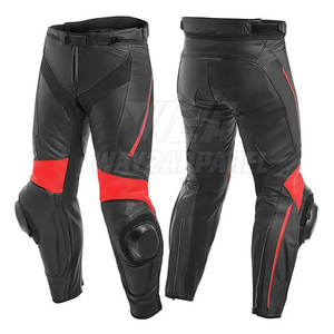 Pantalones de cuero de moto hechos a medida estilo OEM pantalones de carreras de cuero de motocicleta de alta calidad - Product Image 1