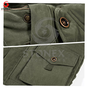 Chaqueta de plumón para hombre Parka gruesa con capucha abrigo de servicio pesado Parka para exteriores personalizada para hombre 2023. - Product Image 4