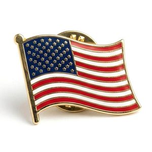 Pins Esmaltados de Latón Plateado con Forma de Estados Unidos, Personalizados y Tradicionales, con Serigrafía - Product Image 3