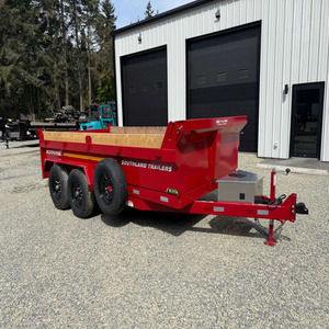 High Quality Factory Original Farm <b>Trailers</b> for Sale 7x14 High Side Dump <b>Trailer</b> and 6x12 Dump <b>Tractor</b> <b>Trailer</b> - Product Image 1