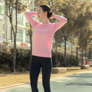 Beam unisex เสื้อสเวตเชิ้ตแขนยาวสำหรับผู้ชาย, เสื้อลำลองปักลายผ้าฝ้ายโพลีเอสเตอร์ระบายอากาศได้ดี - Product Image 4