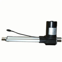 Aktuator Linear Elektrik Magnet Permanen IP54 6000N Tugas Berat Tahan Air Motor DC 12V/24V untuk Sistem Pengangkat Pelacak Surya Kipas