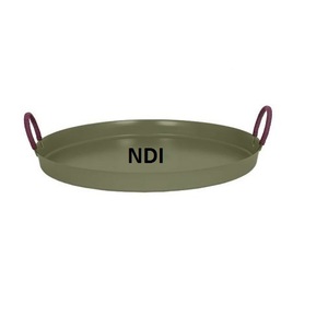 Nickel Finished New Arrival Design Top Quality Serving <b>Tray</b> Home Hotel Restaurant Metal <b>Tray</b> Multipurpose Used <b>Breakfast</b> <b>Tray</b> - Product Image 3