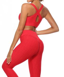 Ensemble de Yoga à faible coût pour femmes sans couture deux pièces vêtements de sport pas cher tenue de Fitness vêtements de sport en gros pour une utilisation d'entraînement - Product Image 4